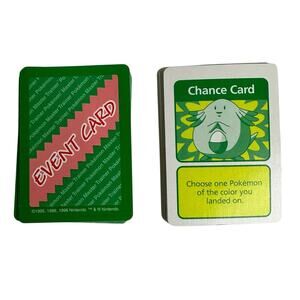 Vintage 1999 Pokemon Master Trainer Board Game Replacement Pieces 53 Event Cards